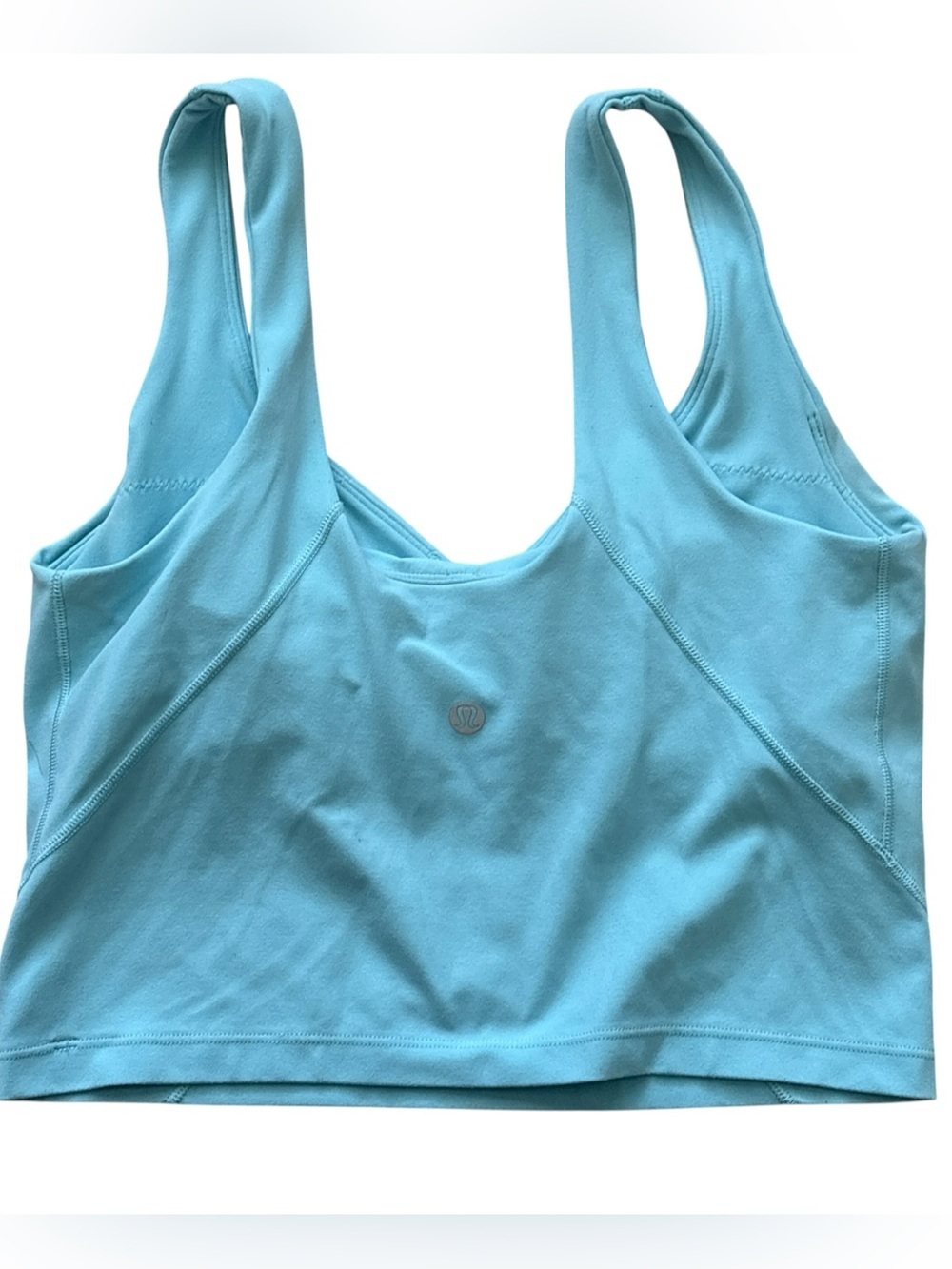 Lululemon Align Tank Top Light Blue V Neck Sports Bra Size 6